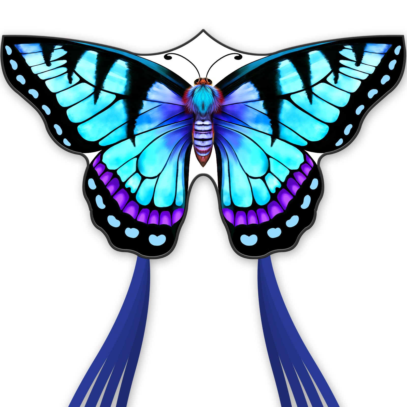 Doinfly Kite-Butterfly Kites for Kids and Adults, Easy to Fly for Beginner, Durable and Eye- Catching Design, Beach Kites for Family Trip ＆ Outdoor