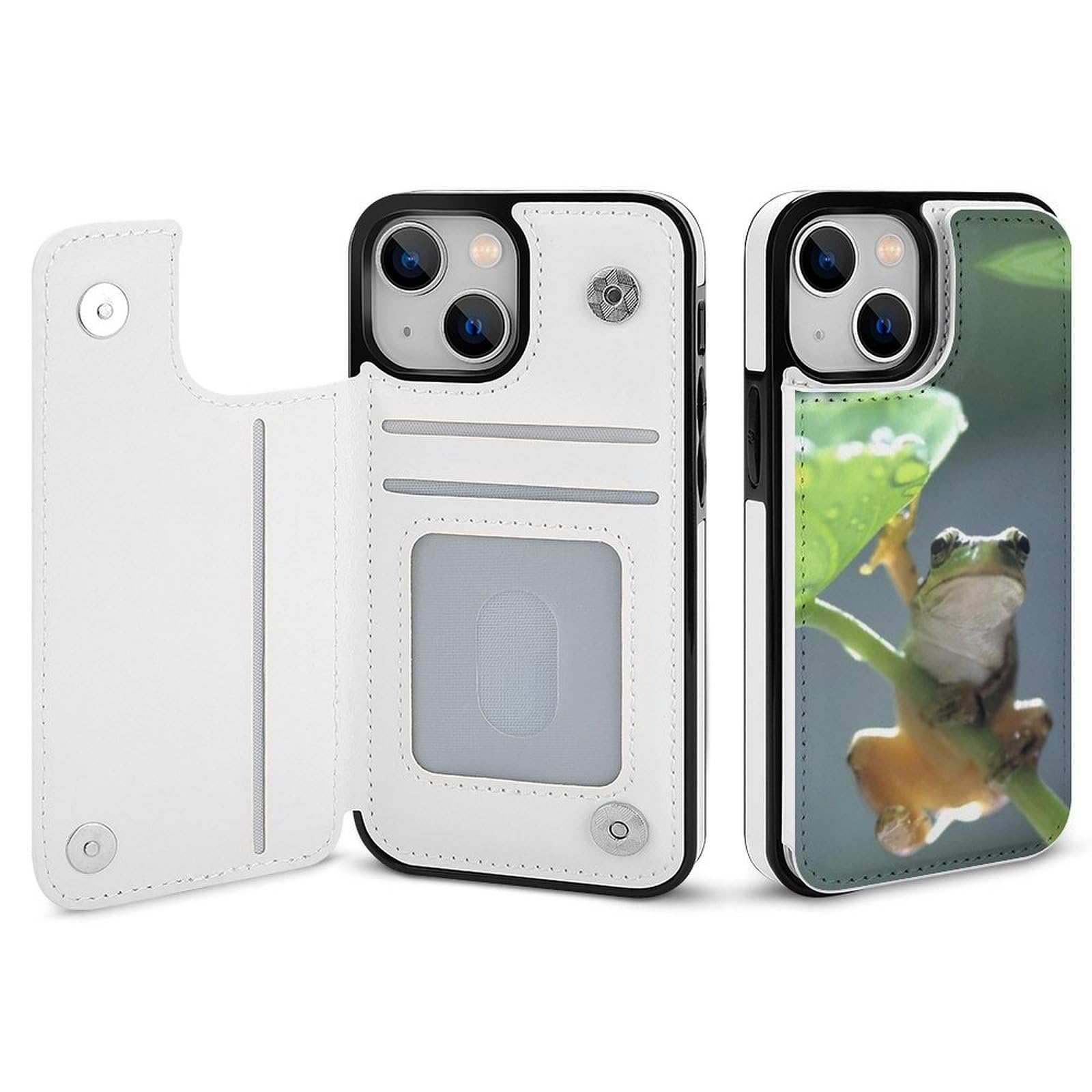 Amazon.co.jp: iPhone 11ケース 手帳型 夏の蛙 カエル アマガエル