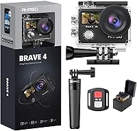 Vista 1 de AKASO Brave 4 4K30fps 20MP Cámara de acción WiFi con mini trípode Selfie Stick