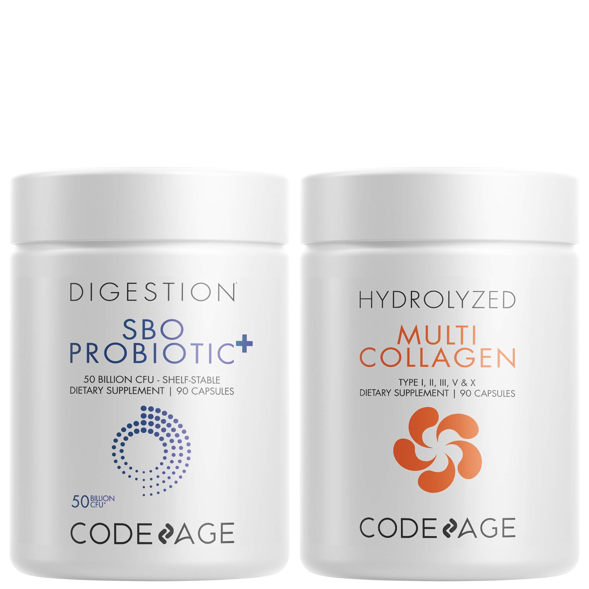 Codeage Multi Collagen Protein Capsules 5 Types, Ashwagandha Withania Somnifera & Organic Amla Berry