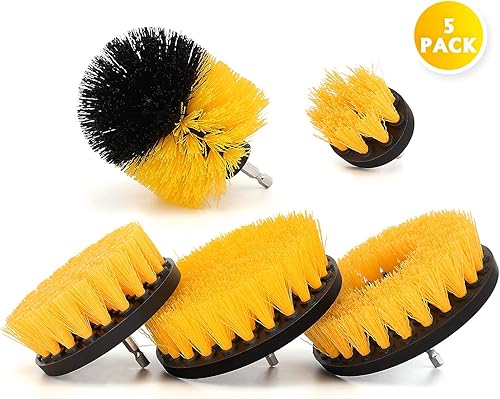 Miniatura 9 de 5 accesorios para cepillos de taladro, cepillo para taladro, kit de limpieza eléctrica para alfombras, detalles de automóvil, superficie de baño,