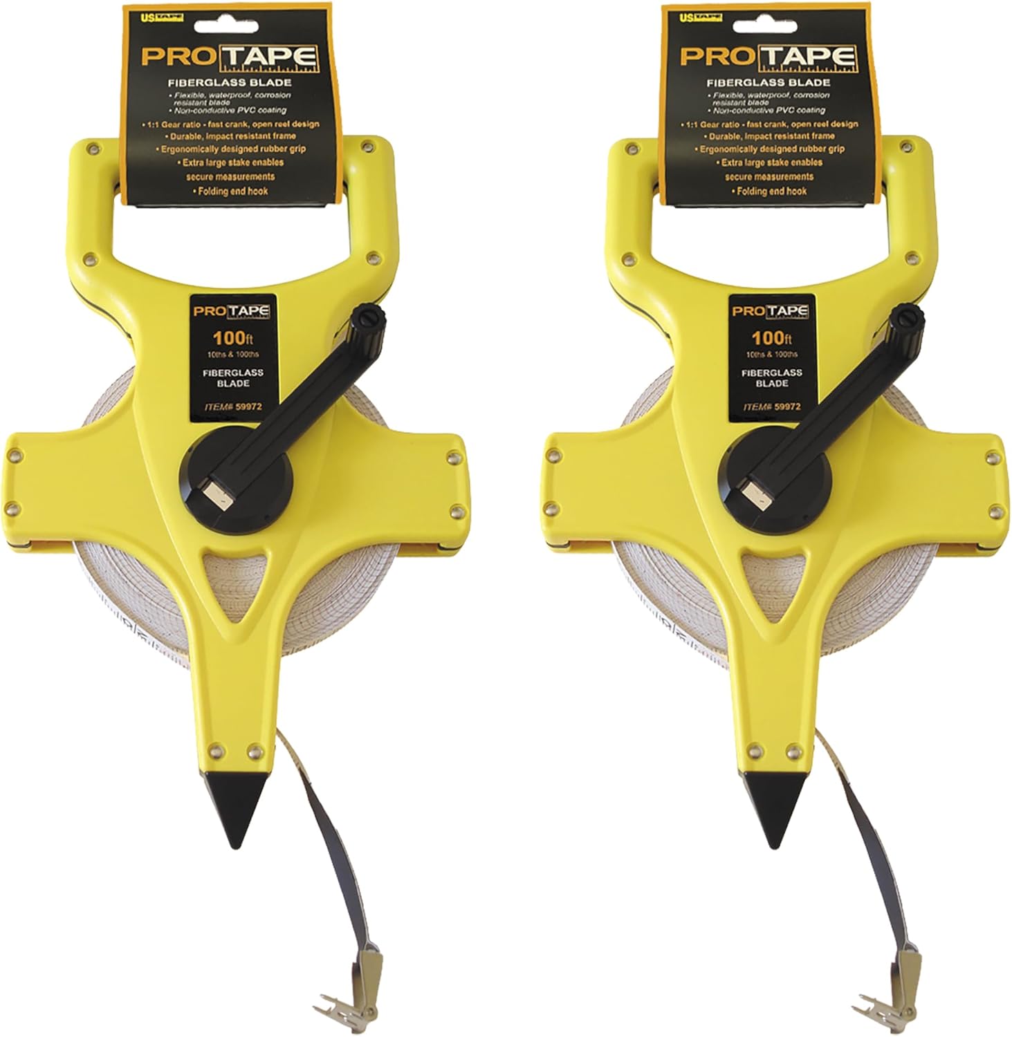 Fiberglass Open Reel ProTapes – Engineers. Open Reel Fiberglass Blade 1/2" x 100'; 10ths/100ths. (2 Pack)
