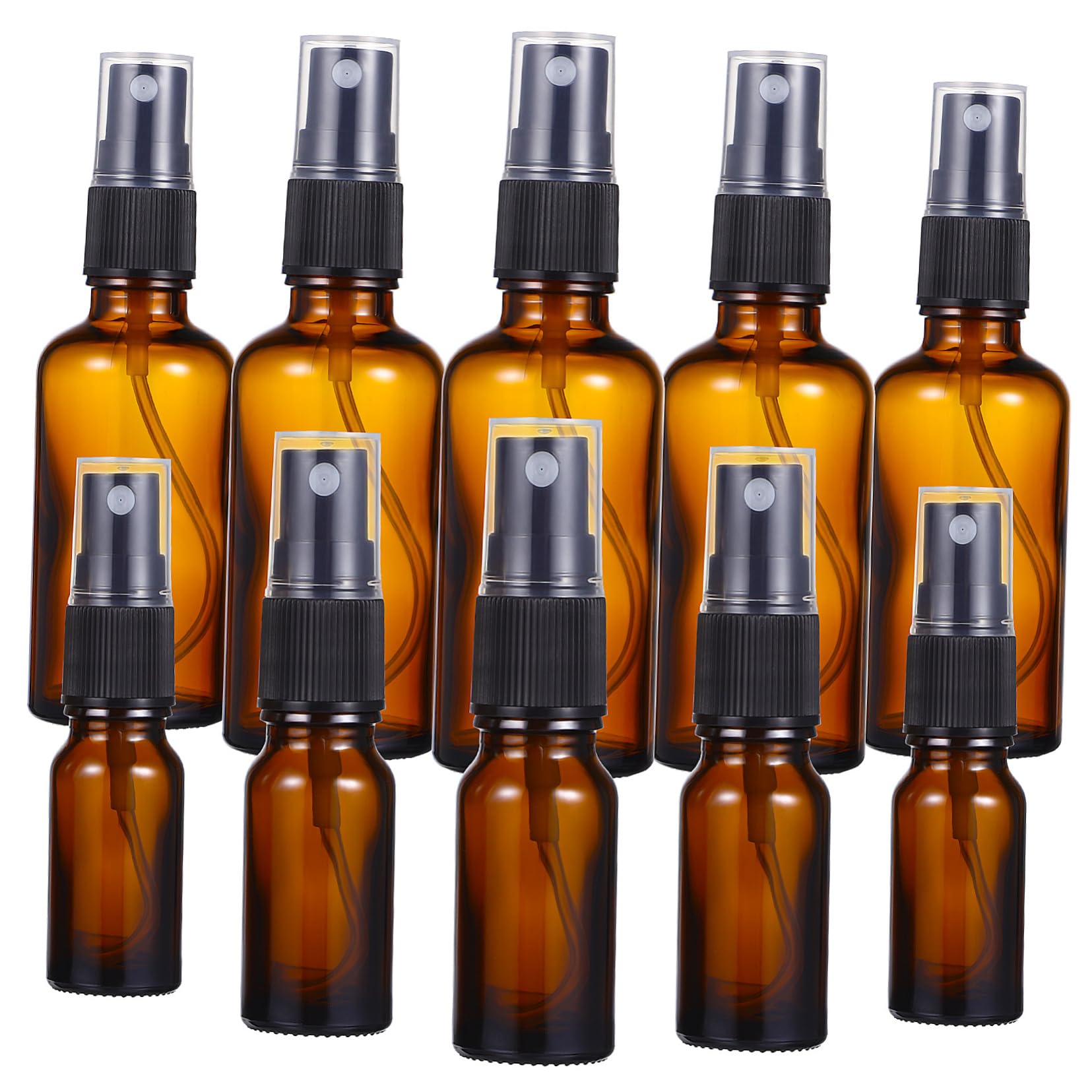 GALPADA Bottiglie Spray in Vetro Ricaricabili 10 Pezzi, 10ml 50ml