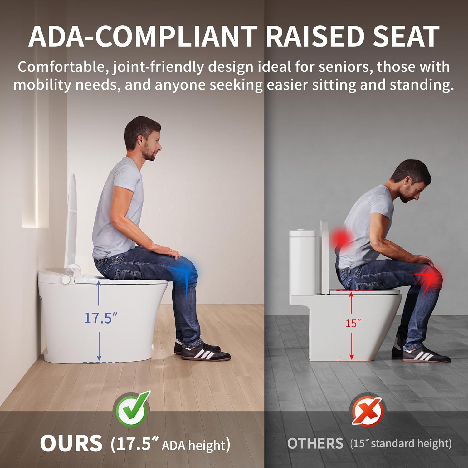 DeerValley Smart Toilet One Piece Tankless Toilet with Bidet Built in Smart Toilet with 1.28GPF Auto Flush Foot Kick Blackout Flush Warm Water and Air Dryer Heated Seat Remote Control - DV-1S0456