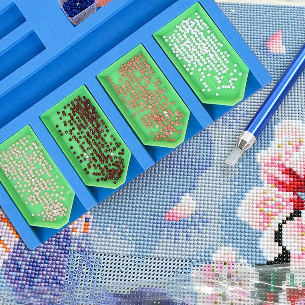 8 Stuks Diamantschilder-onderzetters, Doe-het-zelf Onderzetters Met Houder Voor Diamantschilderij Diamantschildersets Voor Volwassenen Kinderen Beginners