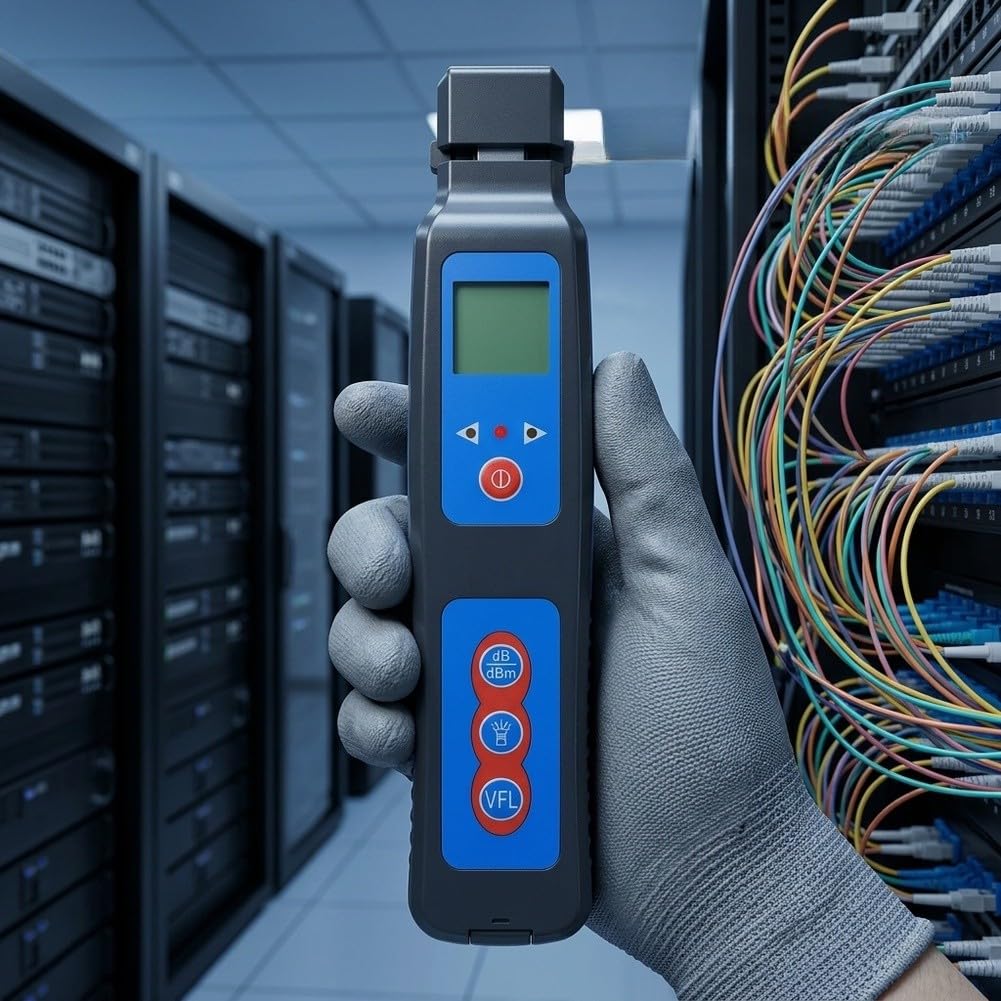 Localizador de fallas de fibra óptica con luz roja 650nm para fibra óptica