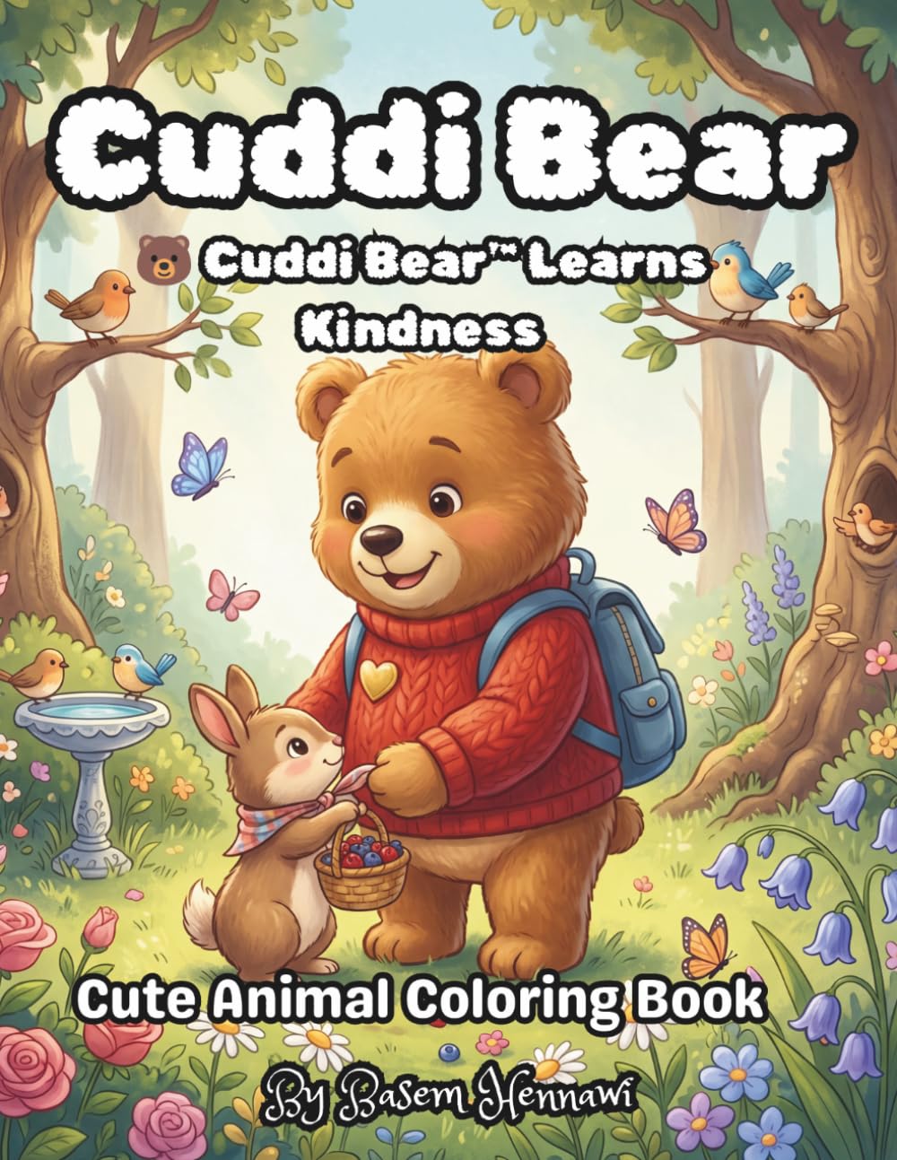 Cuddi Bear™ Learns Kindness: A Cozy Coloring Adventure About Friendship, Helping Others, and Sharing Love