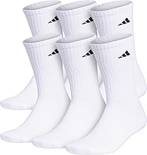 adidas Calcetines Atléticos Acolchados para Hombre, Paquete de 6, Calcetines de Compresión de Arco para un Ajuste Seguro
