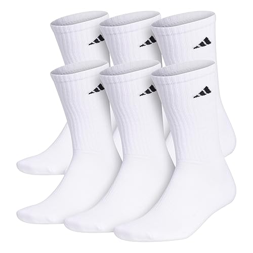 adidas unisex-adult Alphaskin Soccer Calf Sleeve (2-pack) - Medium - White/Black