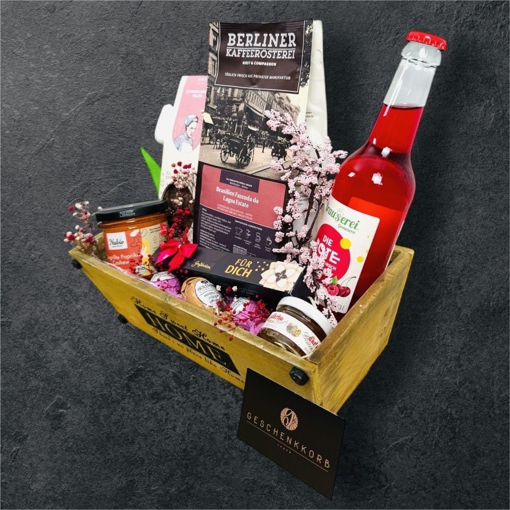 Sachse trifft auf Berliner | Ideal als Geschenk | Für viele Anlässe, z,B. Geburtstag, Jubiliäum, Männertag | Ein einzigartiger Korb