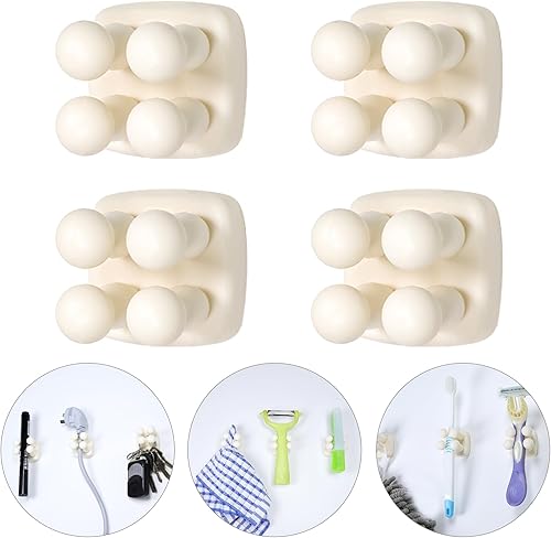 Soporte de silicona para cepillos de dientes, gancho multifunción, impermeable, autoadhesivo, para cepillo de dientes, soporte para enchufe de pared