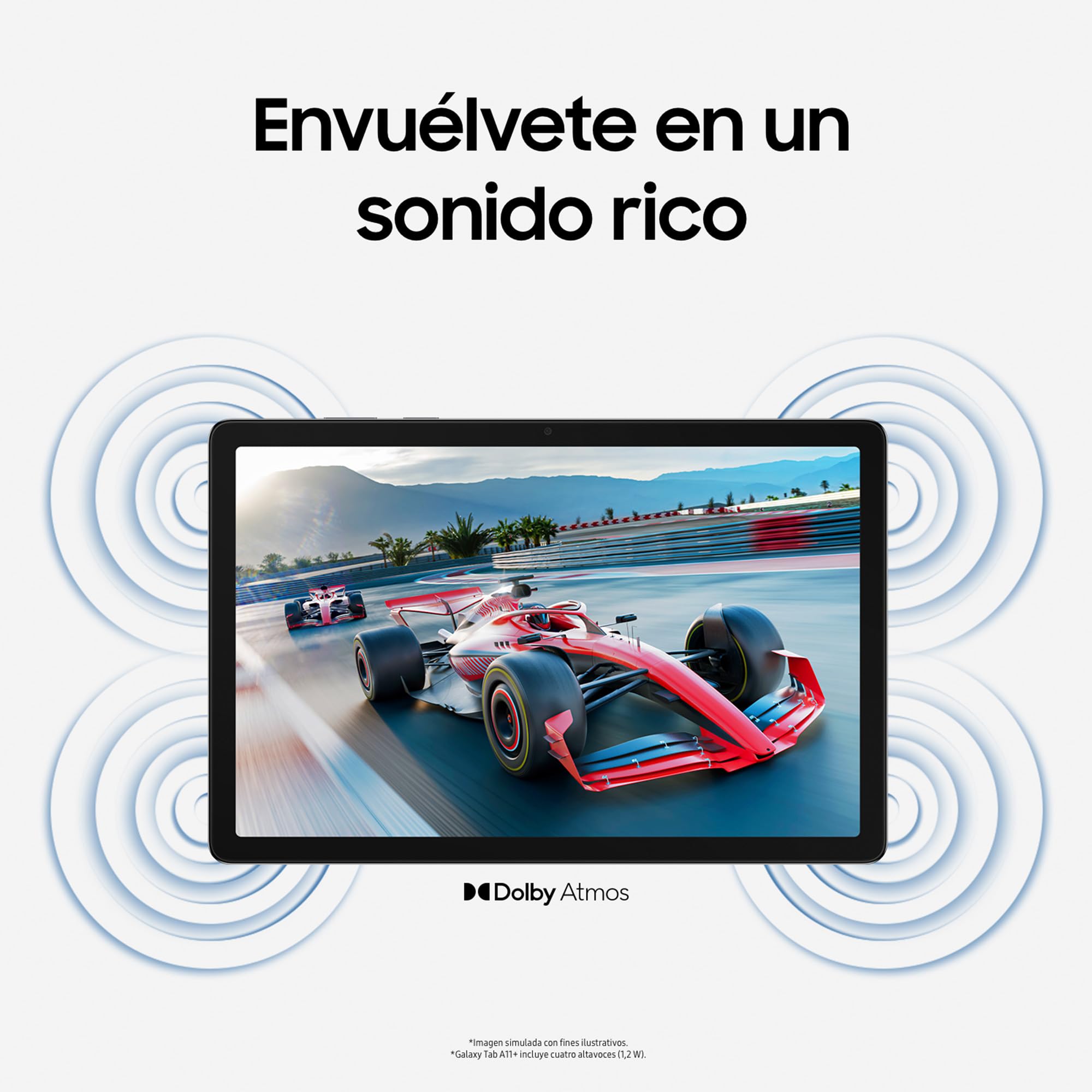 Samsung Galaxy Tab A11+ 128GB, Tableta con IA, Pantalla de 11" con 90 Hz, 6GB de Memoria, Altavoces Cuádruples Dolby, Garantía del Fabricante 3 Años + 1 Año Extra, Gris (Versión Española)
