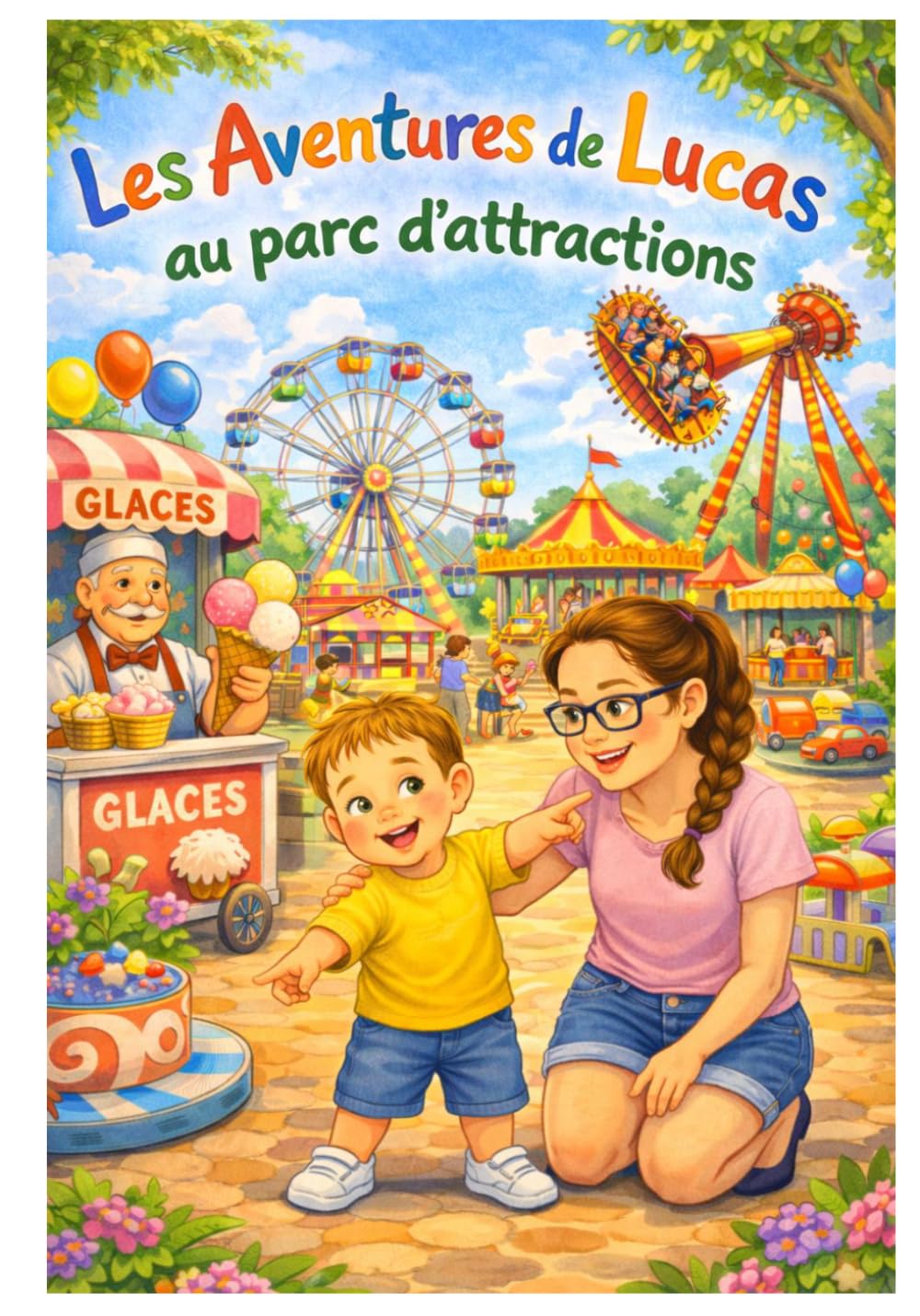 Les Aventures de Lucas - Tome 3 : Une journée au parc d'attractions: Une aventure tendre et colorée pour les enfants de 3 à 7 ans