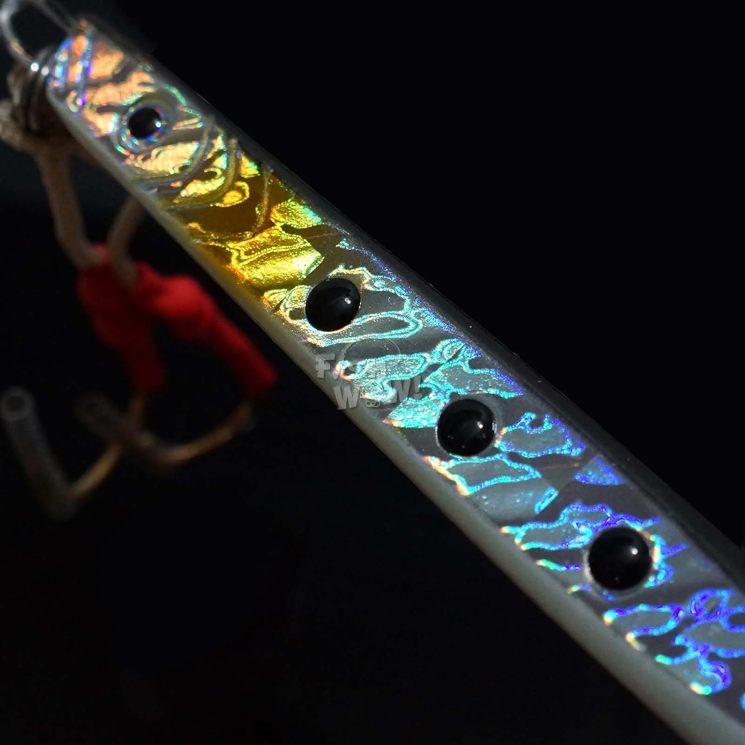 5pcs Fish WOW!® 7oz Vertical Speed jigs 200g 8.5-inch Trolling Jig with Two Assist Hooks - Black Silver