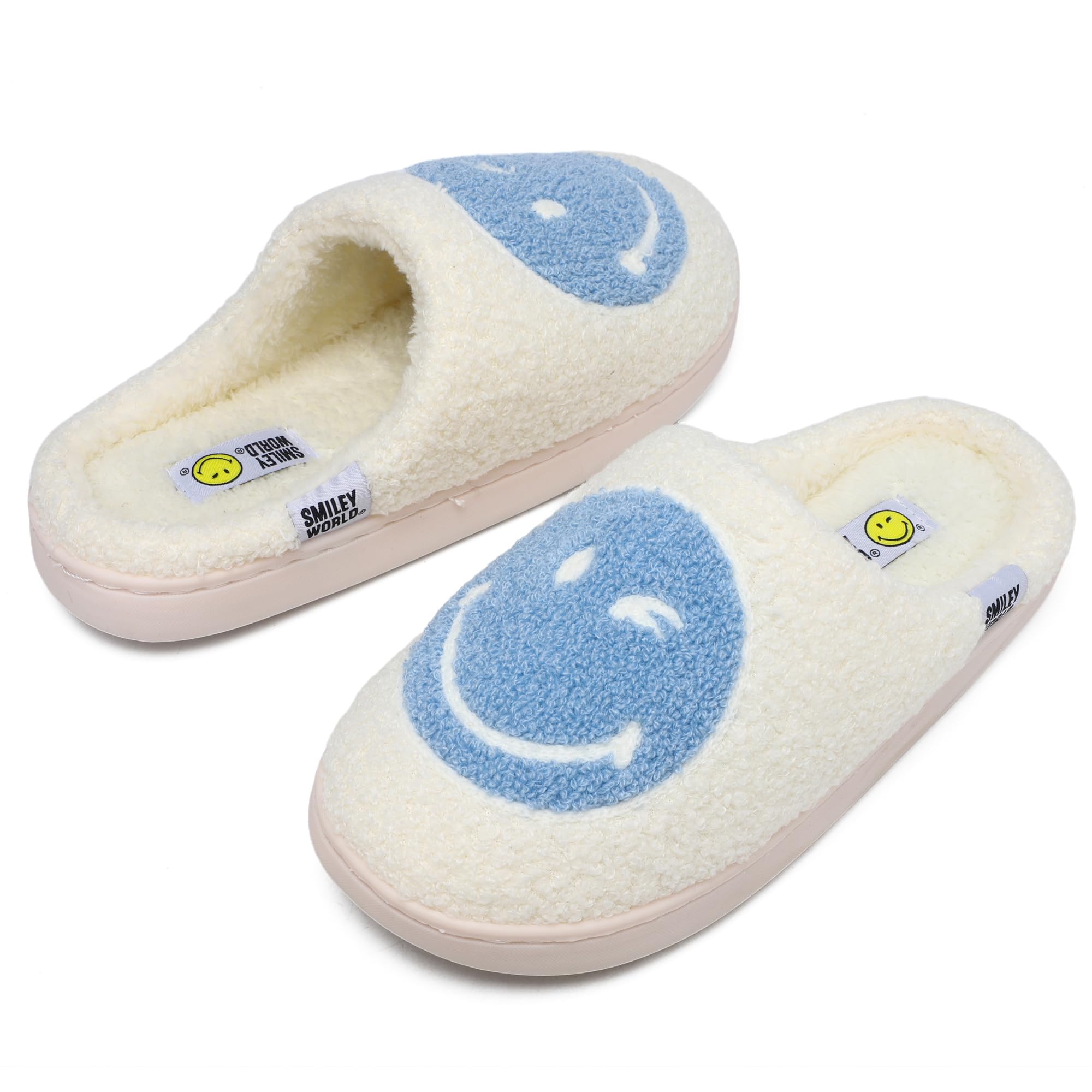SMILEYWORLD® Chaussons Maison pour Enfants Pantoufles en Peluche d'hiver pour Fille Garcon