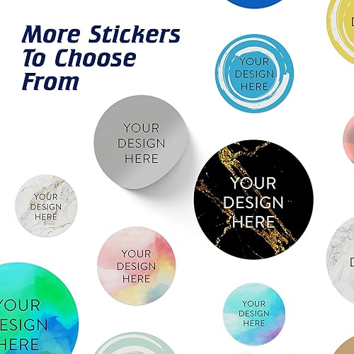 Vista 459 de DayStar Custom Signs & Design - 100 adhesivos de vinilo personalizables, con texto, imagen, diseño y logotipo; adhesivos para logotipo de embalaje
