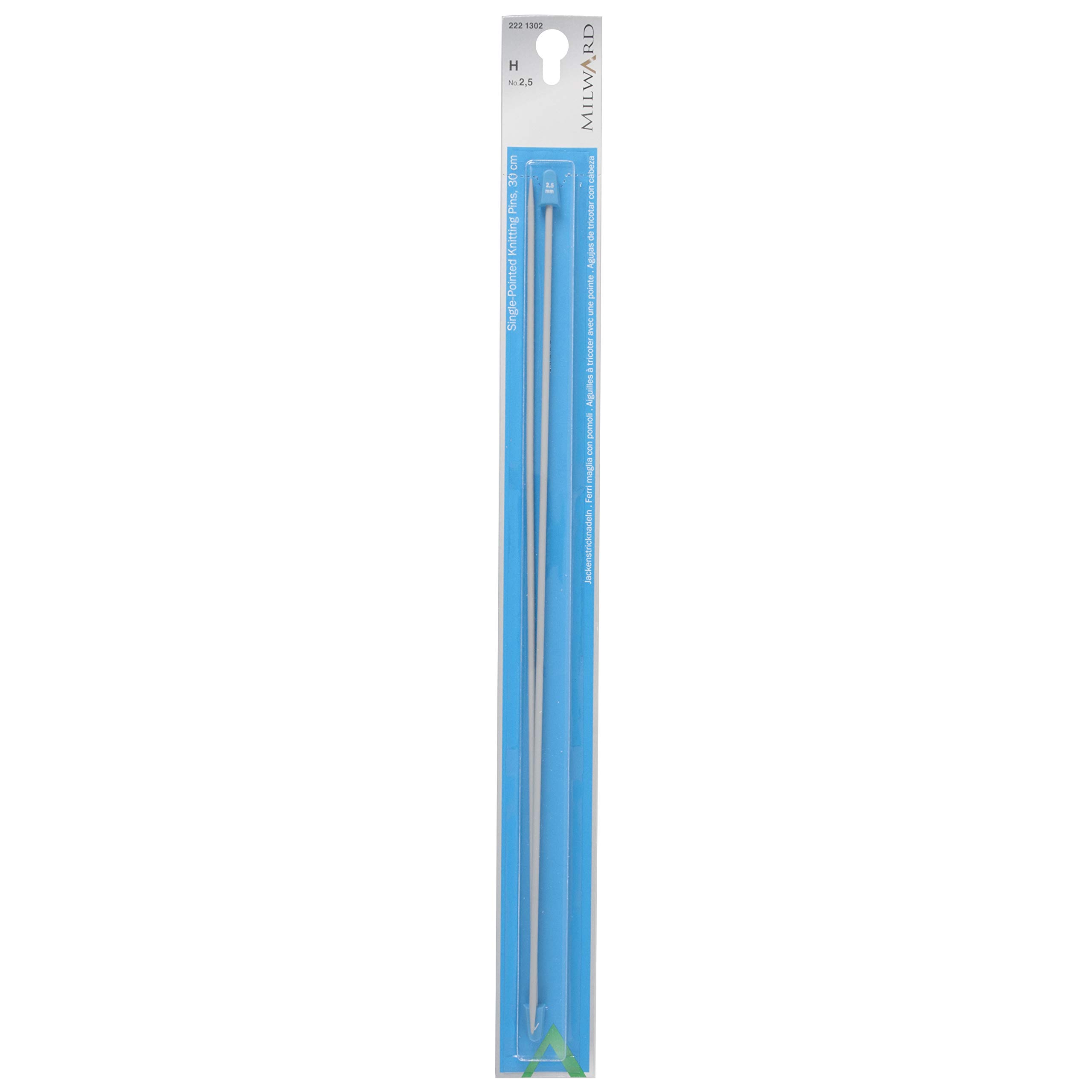 Single Point Knitting Needles, 30cm, 2.5mm
