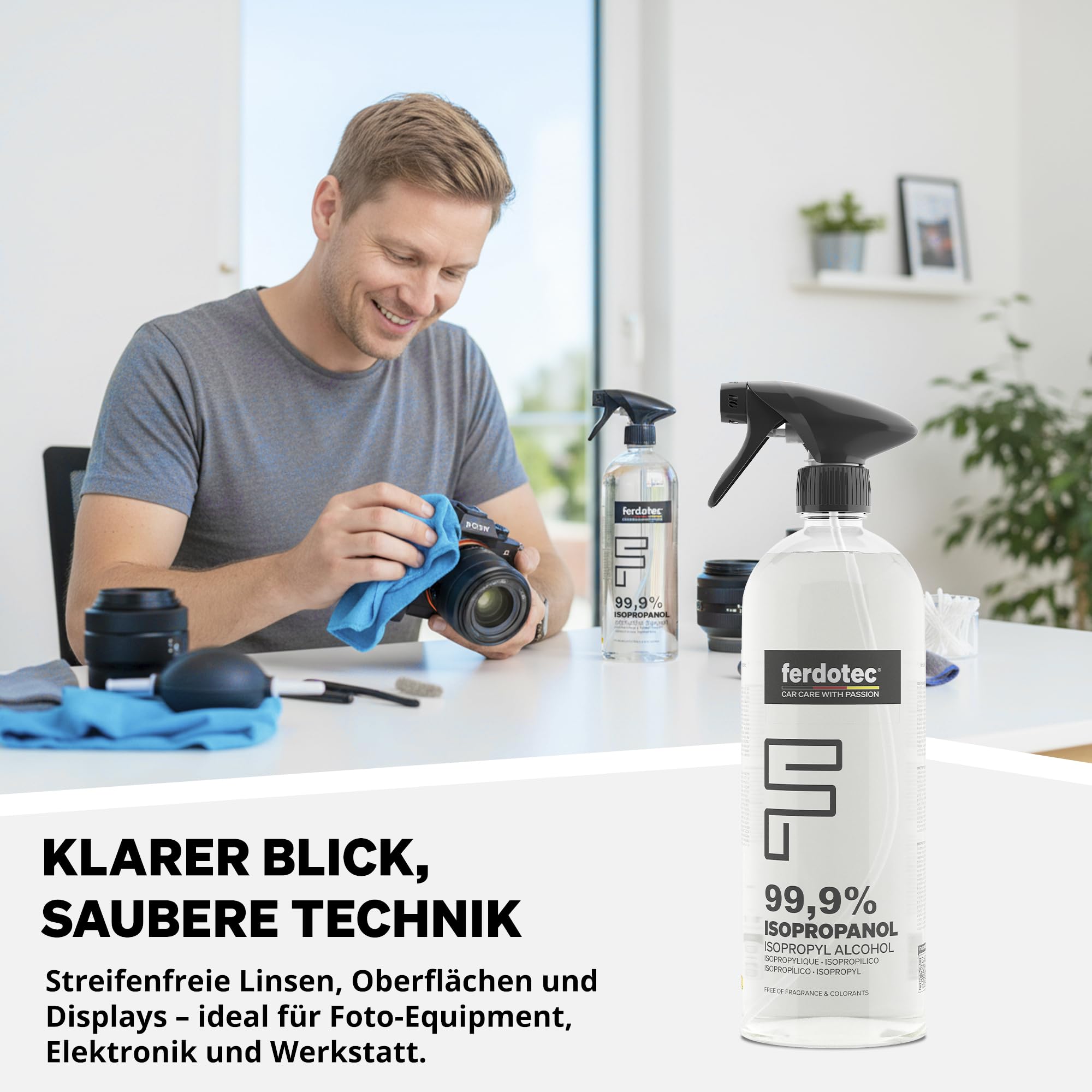 ferdotec Isopropanol 99, 9% Spray 1L - hochreiner Reinigungsalkohol in... Preisvergleich - Juli 2026 ferdotec Isopropanol 99, 9% Spray 1L - hochreiner Reinigungsalkohol in... Preisvergleich - Juli 2026