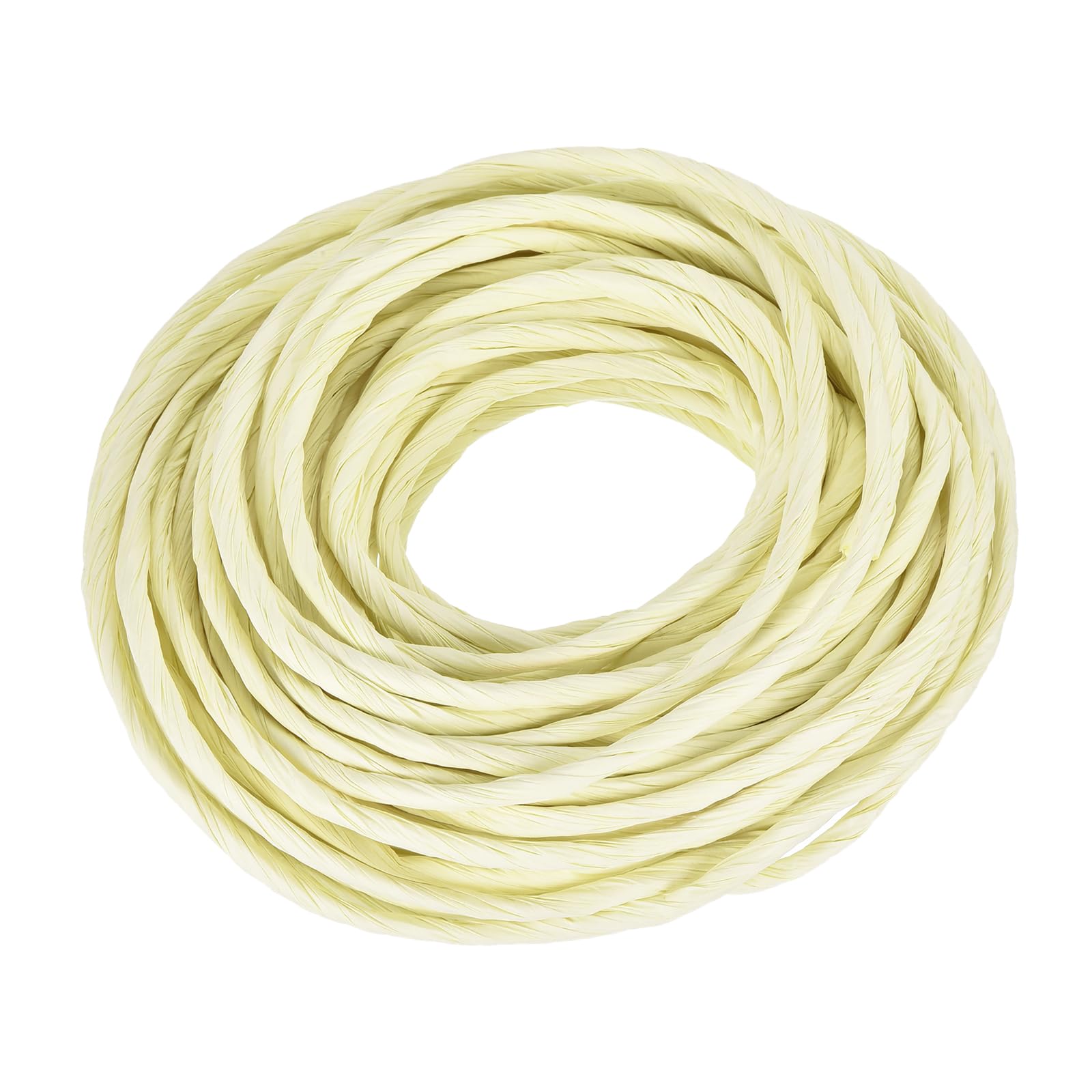 Corde en papier raphia jaune pour sublimer votre table de Noël