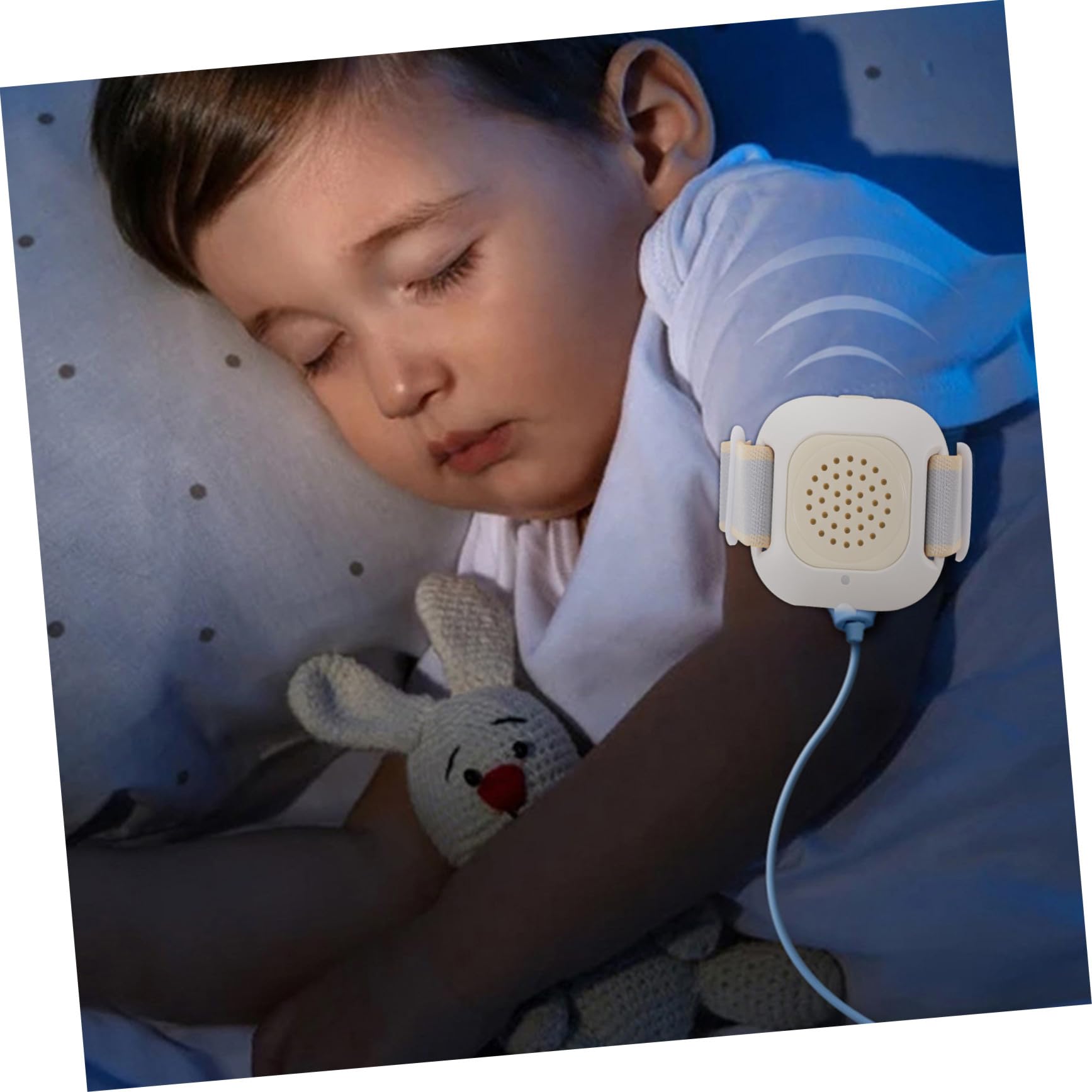 Alarme Énurésie Nocturne Propreté Nocturne des Bébés et Filles pour Garçon et Filles Câble de 92cm Capteur D'urine Abs, Alarme Sonore Puissante