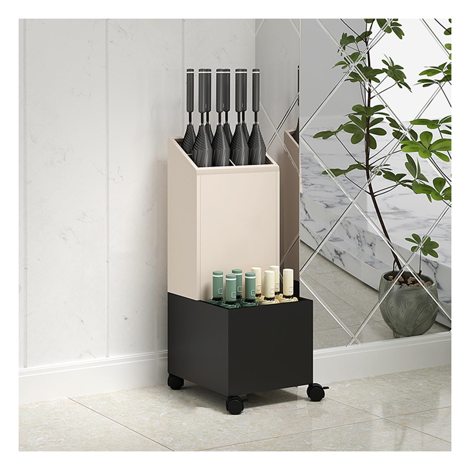 Porte-parapluies polyvalent au design moderne Couleur 3 pour entrée