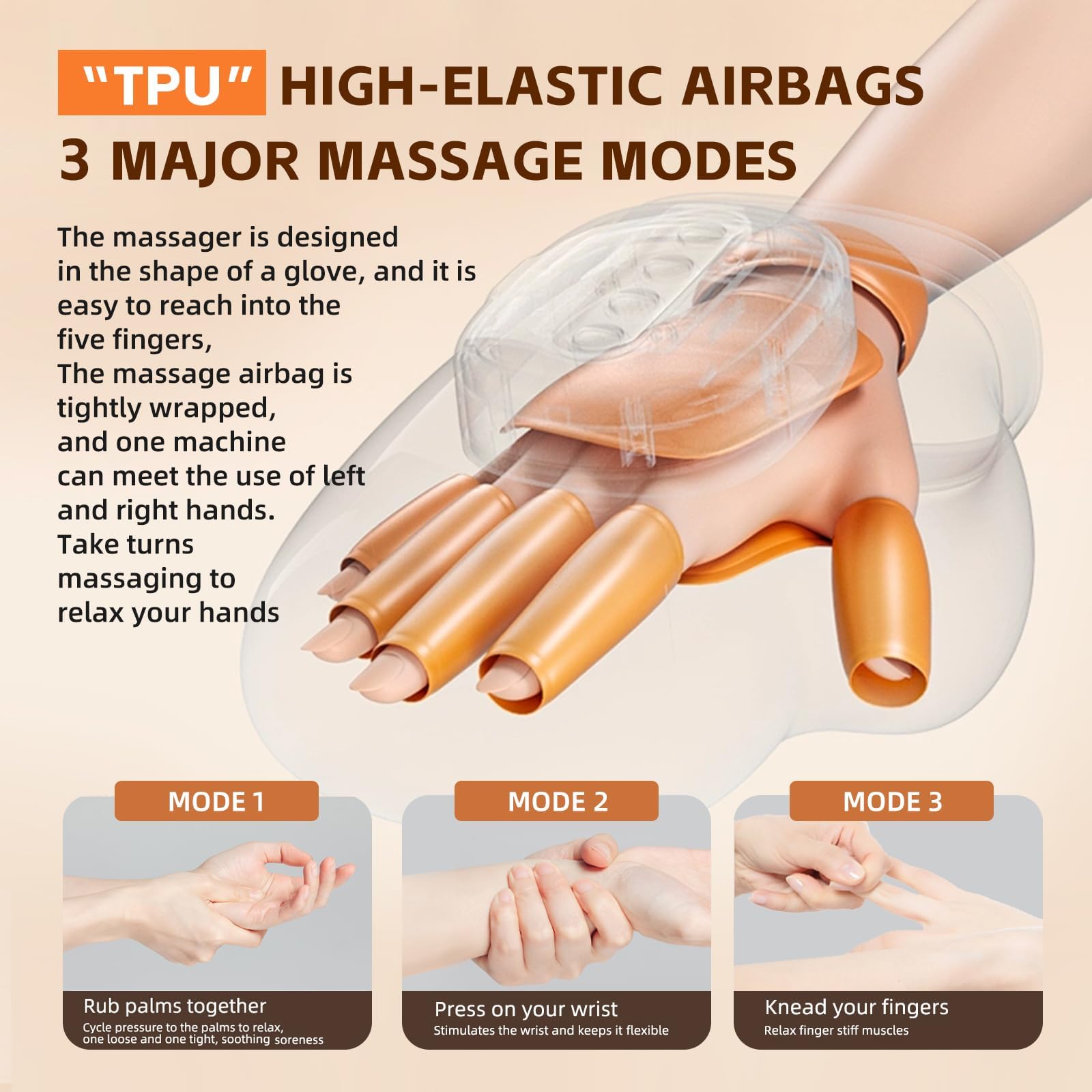 Masajeador de manos con calor y compresión, regalo ideal para dispositivos de fortalecimiento de manos, masaje de manos, equipo de terapia de manos, masajeador de músculos de muñeca para artritis y