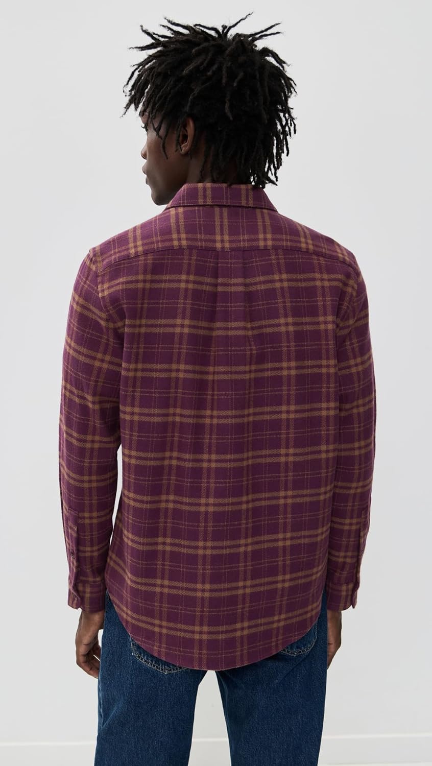 Portuguese Flannel Men's Stringer Cotton Plaid Overshirt - Image 4