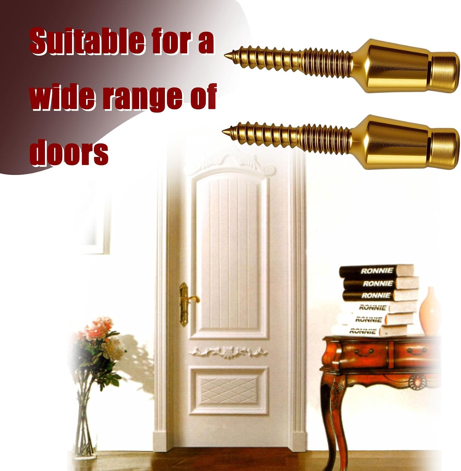 Door Hinge Security Pins, Door Hinges Security Screws, Tamper-Proof Screws, 8-Pack