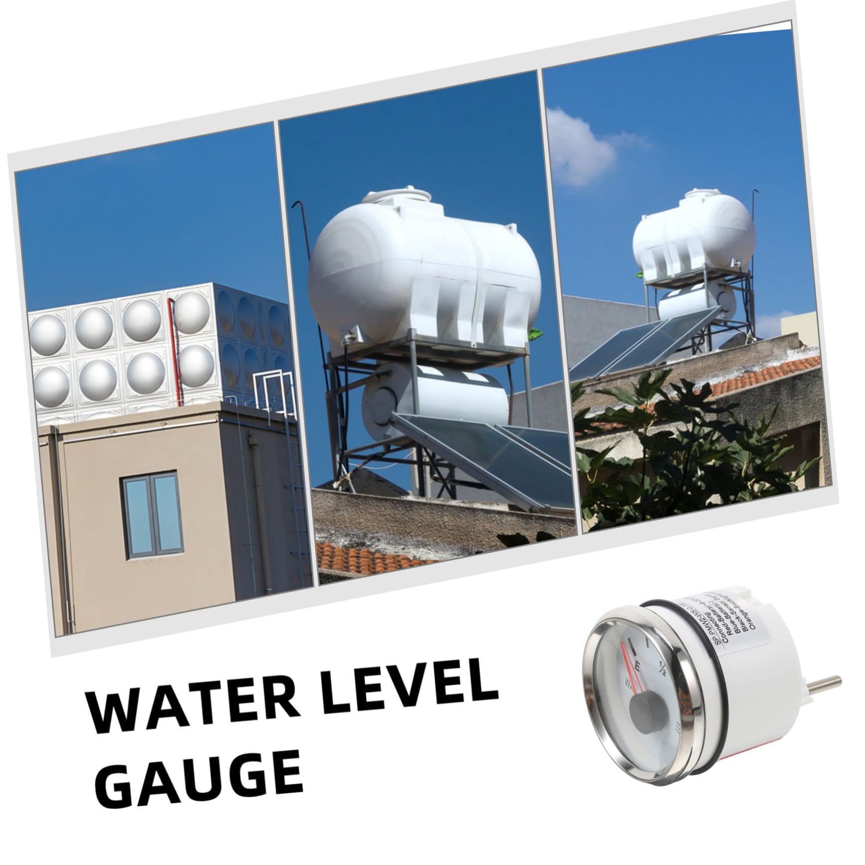 52mm Wasserstandsanzeige aus Edelstahl für Wassertank und Aquarium