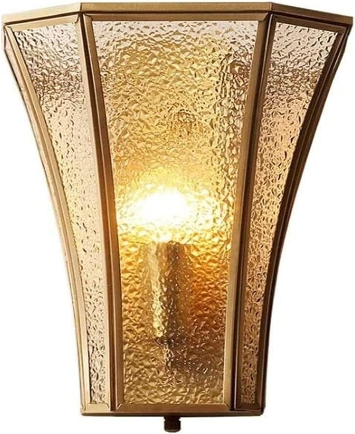 ASerZenith Personality Gilt Antique Copper Wall Light Diamond Household Concise E14 Wall Sconces Bedside Corridor Staircase