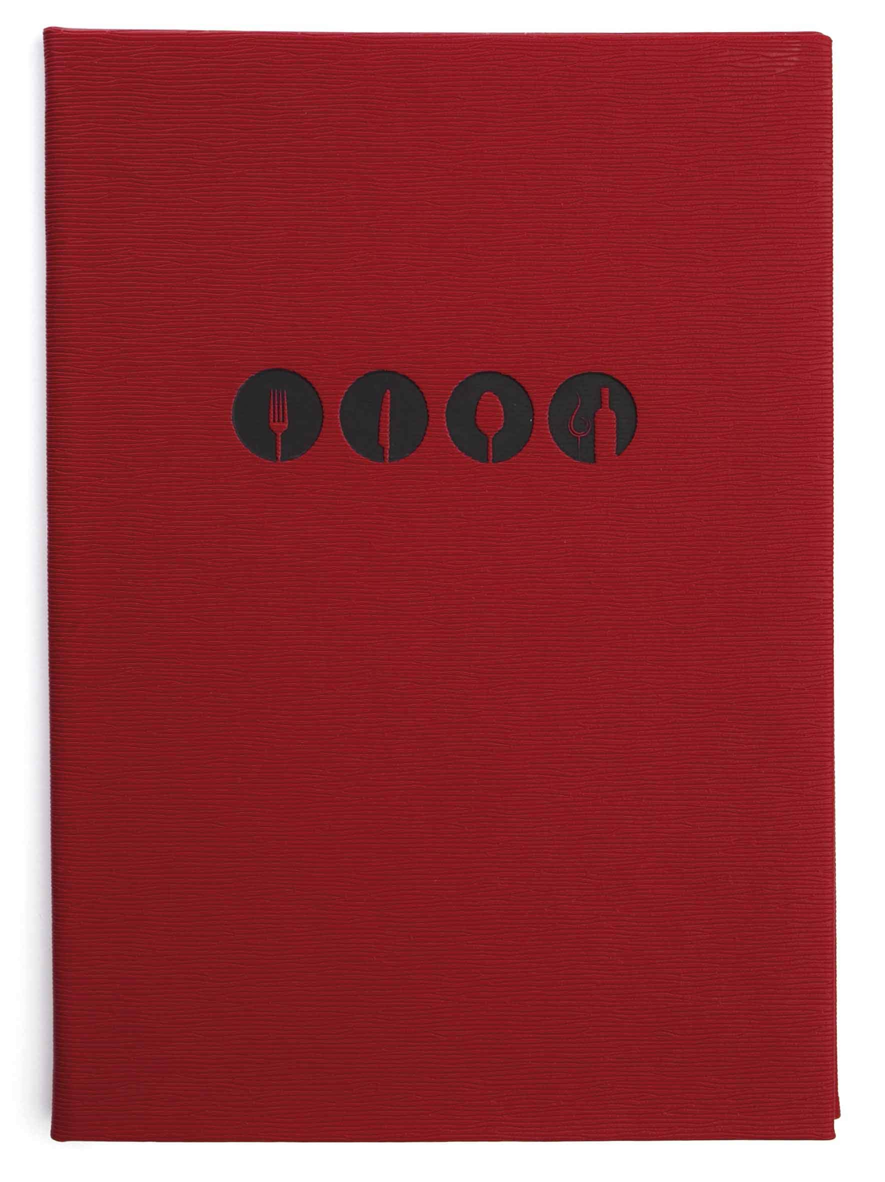 Lacor 28133 Millet Collection Menu Cover, Size A5, Red/Orange