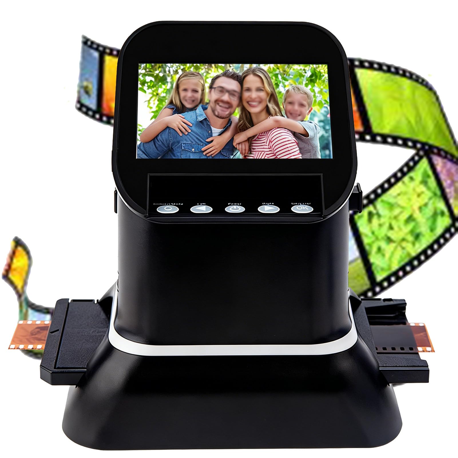 4.3 Inch Photo Film Scanner Slide Digitizer Digital 35mm Image Converter with TV Output and Built in LCD Display for Image Preview-image-35