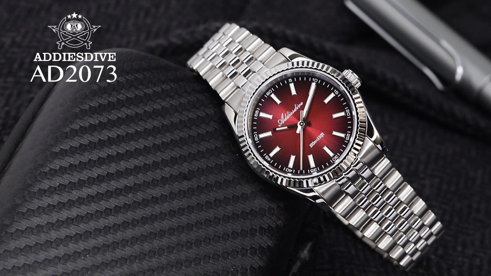 Amazon.com: ADDIESDIVE Continuous Sweep Quartz Watch Sapphire