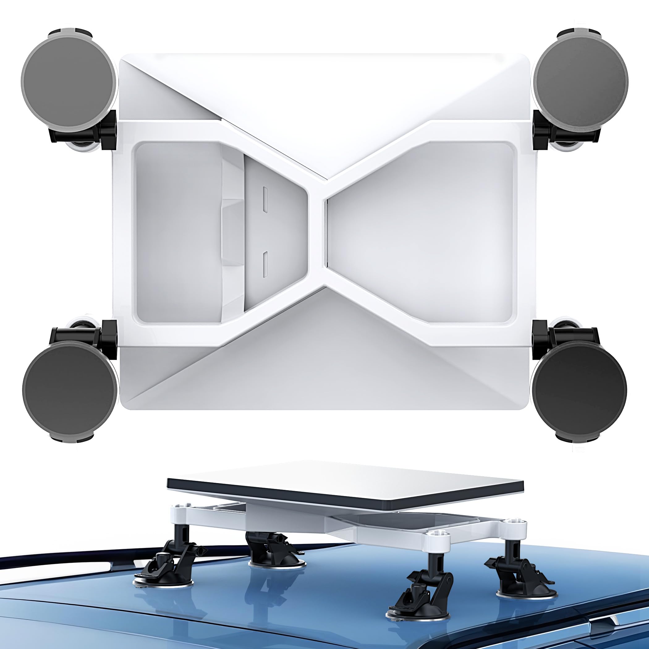 Hugener Starlink Mini Car Mount, Secure Mounting Kit for Car Windows & Sunroofs, Strong Suction Up Ensure Stable Satellite Signal for RVs, Boats and Road Trips