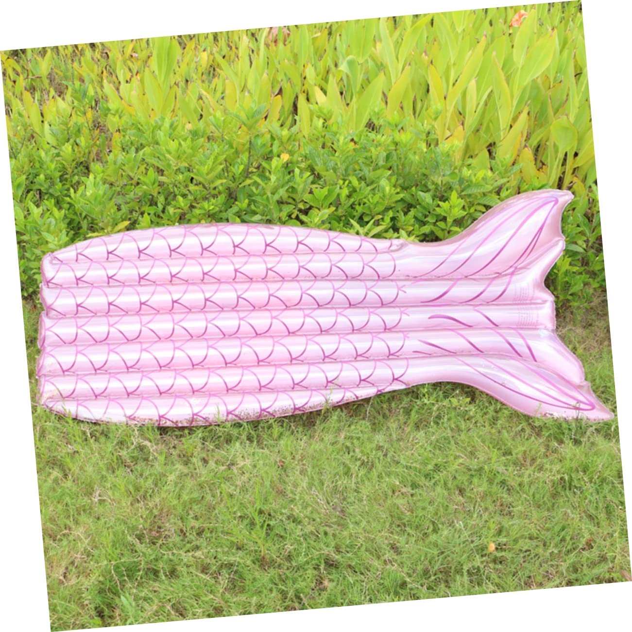 UKCOCO Materassino Gonfiabile a Coda di Pesce per Piscina Strass, Galleggiante per Spiaggia e Piscina, Realizzato in Pvc Leggero