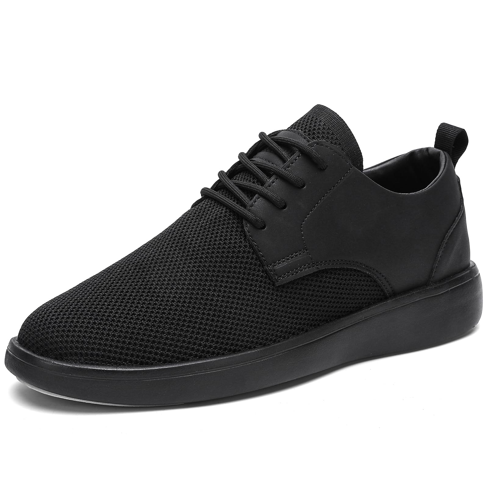 HCUBEAW Men's Fashion Dress Sneakers Casual Business Oxfords Comfortable Breathable Lightweight Mesh Walking Shoes for Work Office and Daily Wear