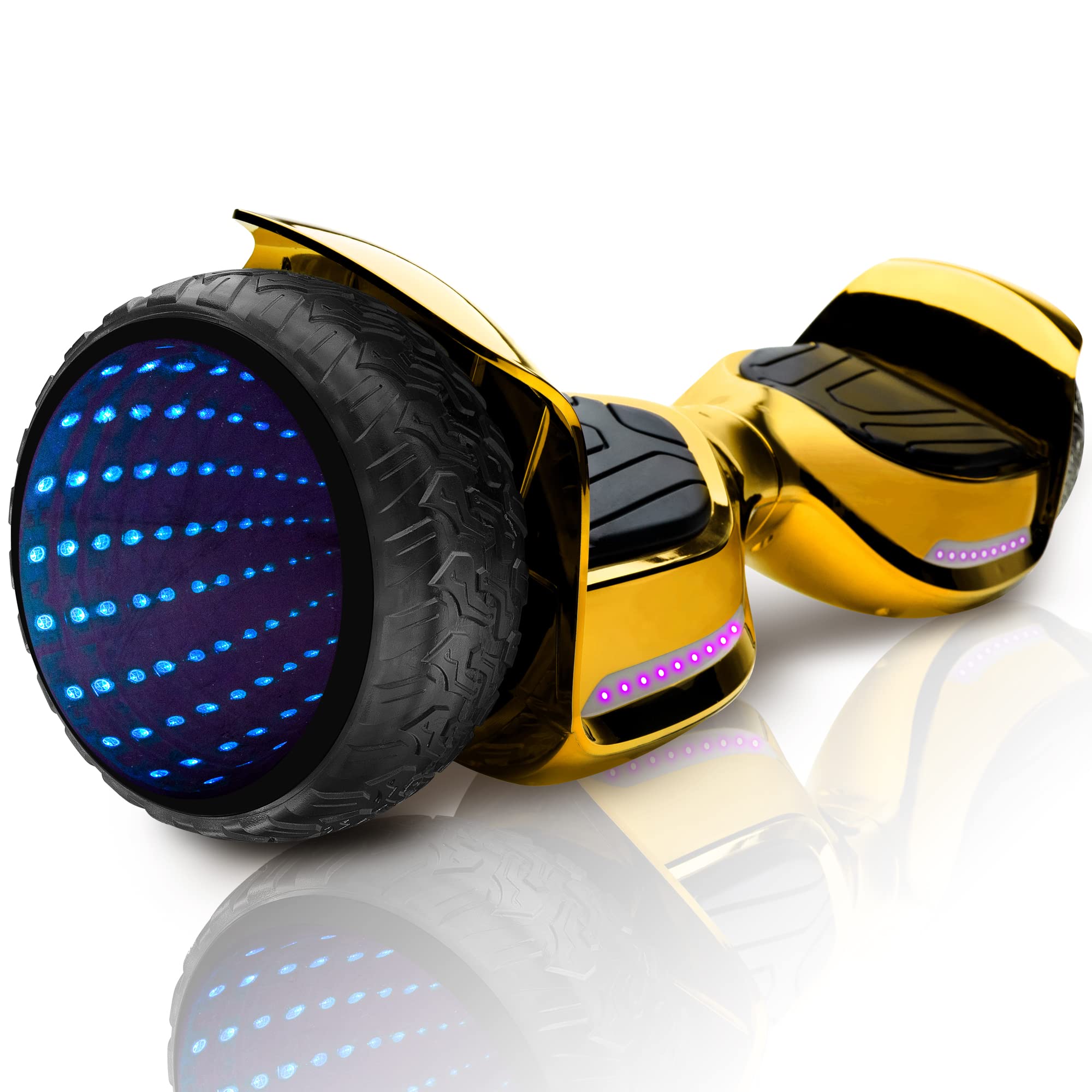 Emaxusa Hoverboard - 6.5'' Wheels Electric Self Balancing Scooter with Bluetooth Speaker and LED Lights - UL Safety Certified