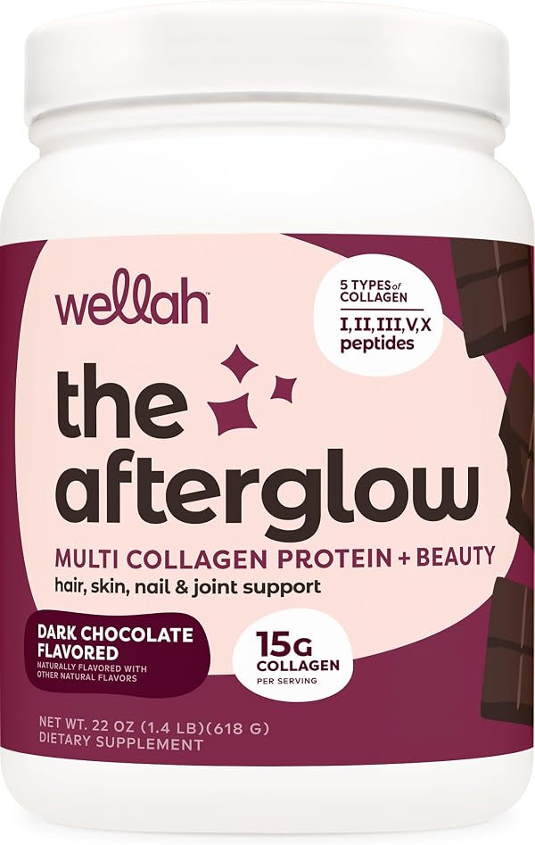 Wellah The Afterglow Multi Collagen Protein + Beauty (Dark Chocolate)