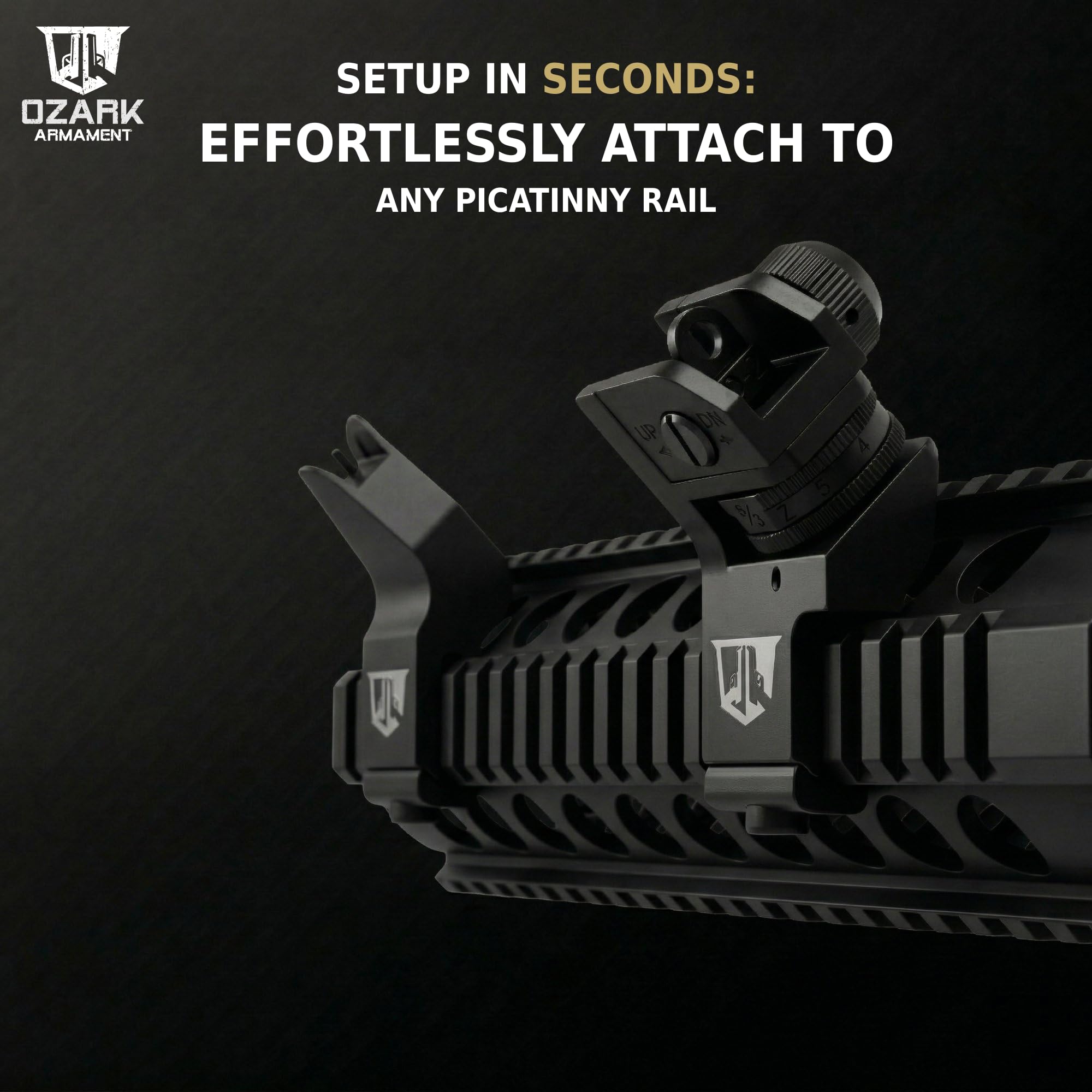 Amazon.com: OZARK ARMAMENT 45 Degree Offset Iron Sights - Canted