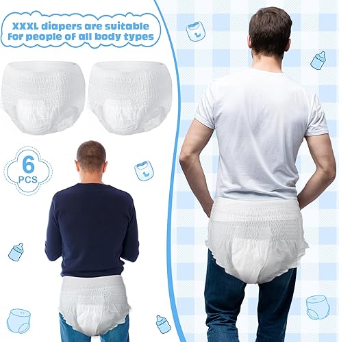 Miniatura 4 de Juego de 6 juegos de botella con chug para baby shower, juegos para biberones de plástico, baberos, pañales desechables, juegos de revelación de