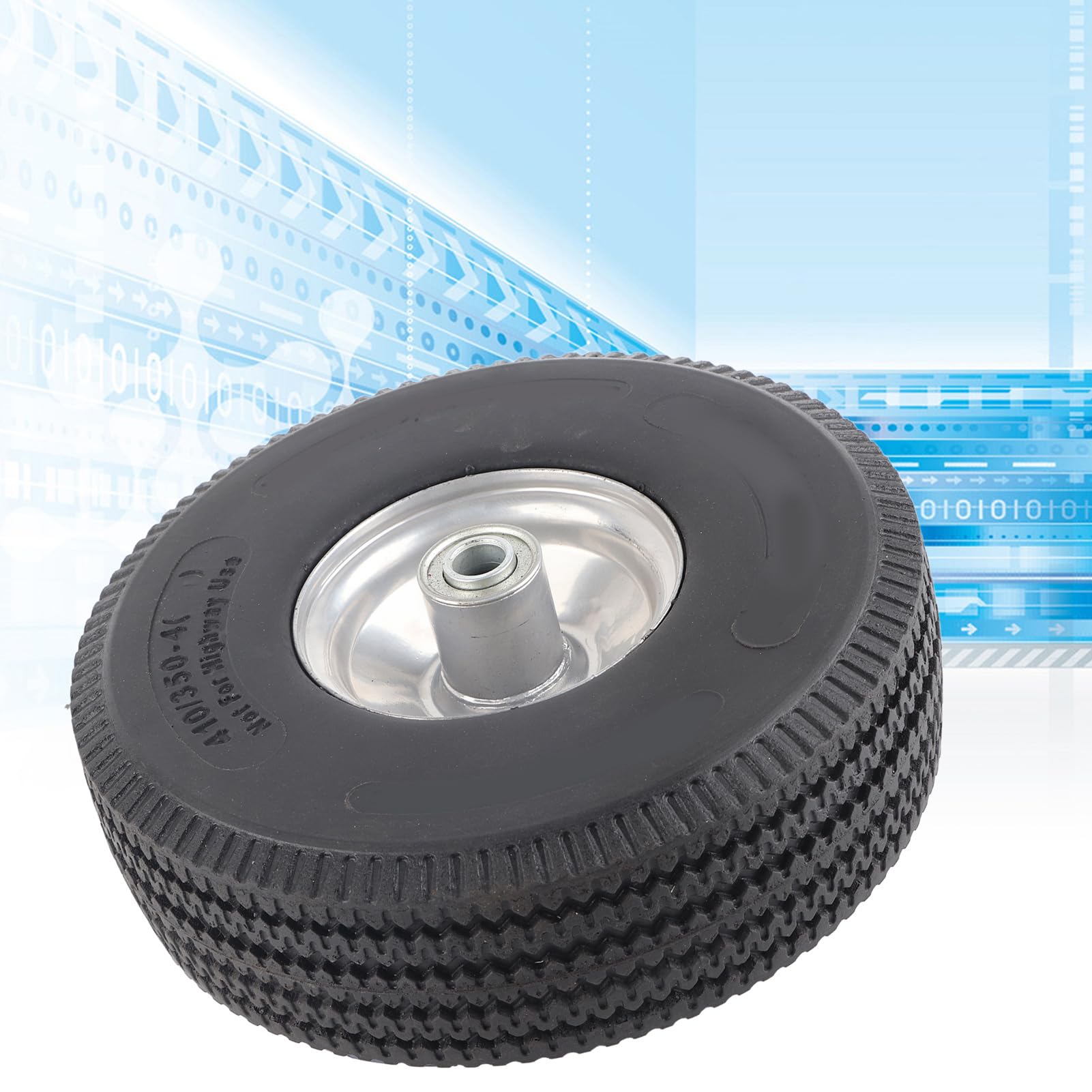 Utility Tubeless Flat Free Hand Truck Opony, 3,50 4, 15 mm średnica otworu, 250 KPa, trwały poliuretanowy materiał PP z antypoślizgowymi wzorami, do wózków i wózków narzędziowych