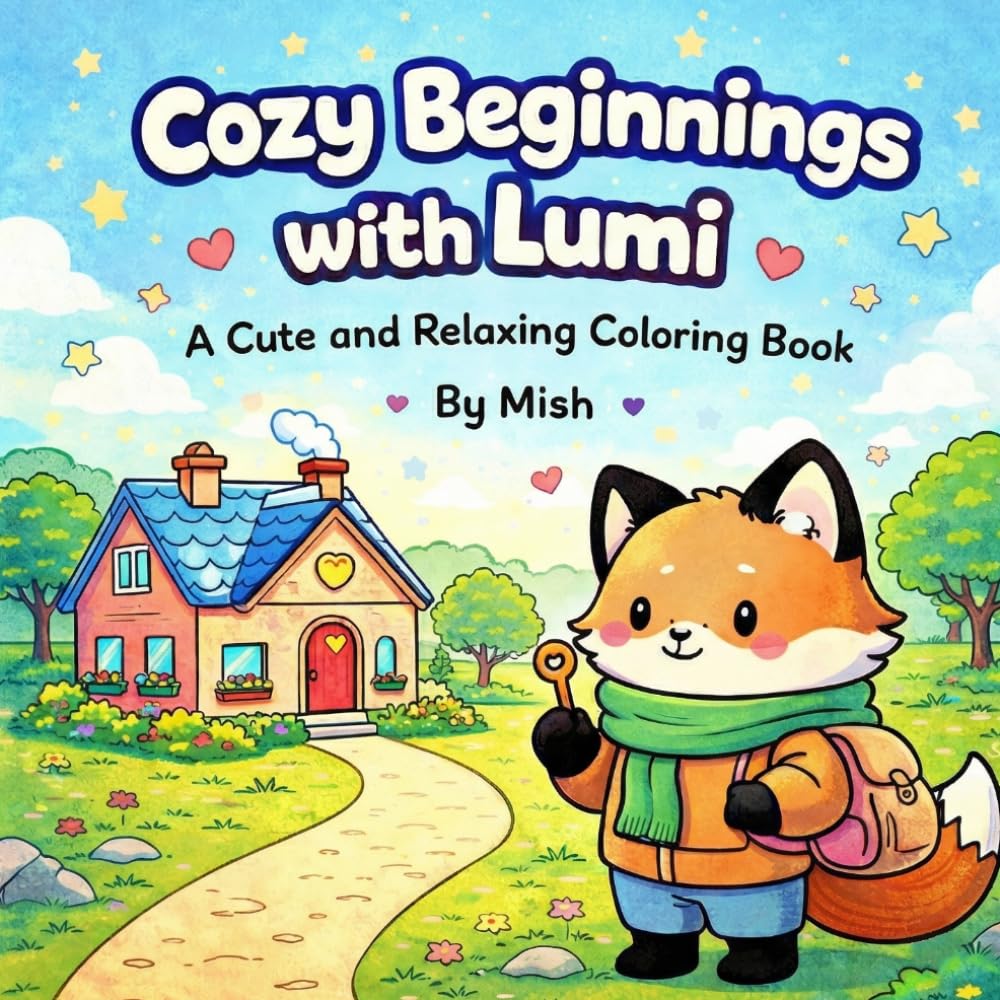 Cozy Beginnings with Lumi: A Cute and Relaxing Coloring Book (Lumi's Cozy World)