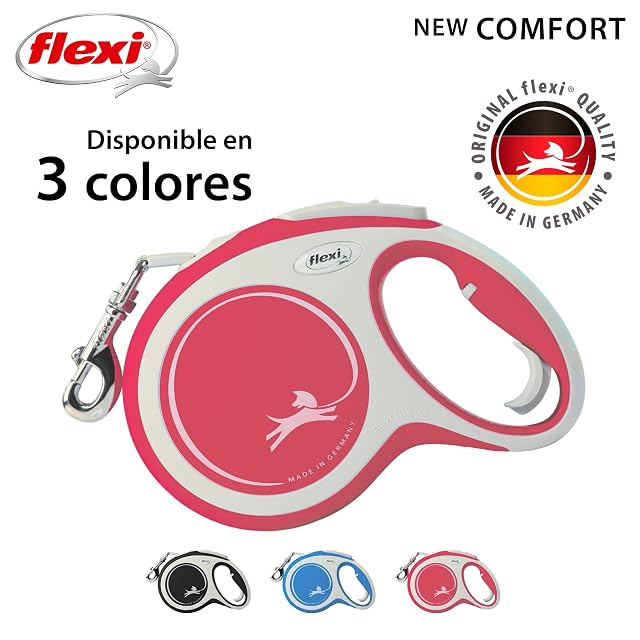 Foto 5 de 7 de Flexi® Comfort L Cinta 8 m roja, Correa Extensible para Perros hasta máx. 50 kg