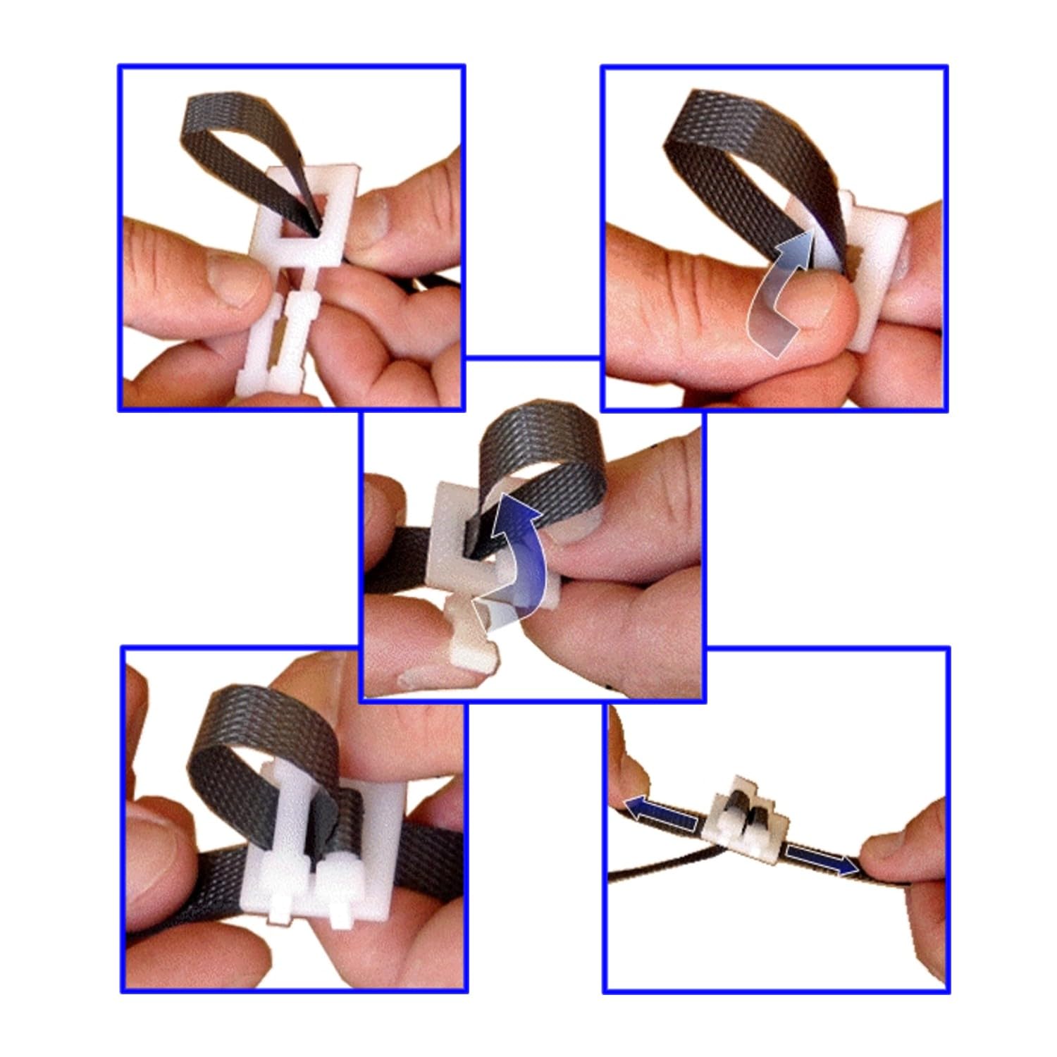 1 Stück Handumreifungsset | PP-Umreifungsband 16×0,5mm im Spenderkarton, 1000 Stück selbstsperrende Kunststoffschnallen und ein Cutter Messer | Komplett-Set für manuelle Umreifung & sicheren Versand
