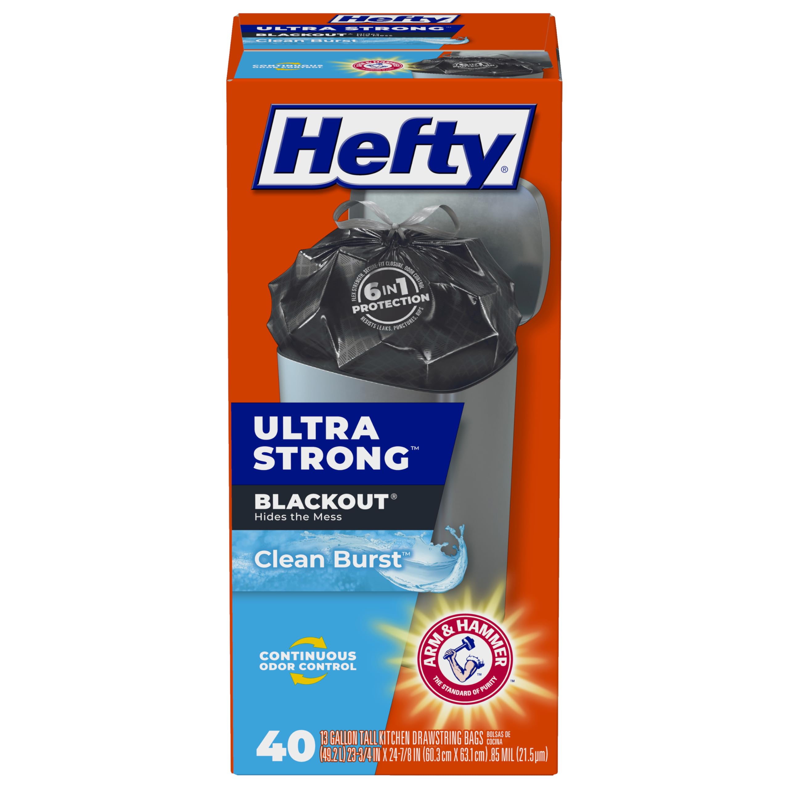 Hefty Ultra Strong 13 Gallon Trash Bags