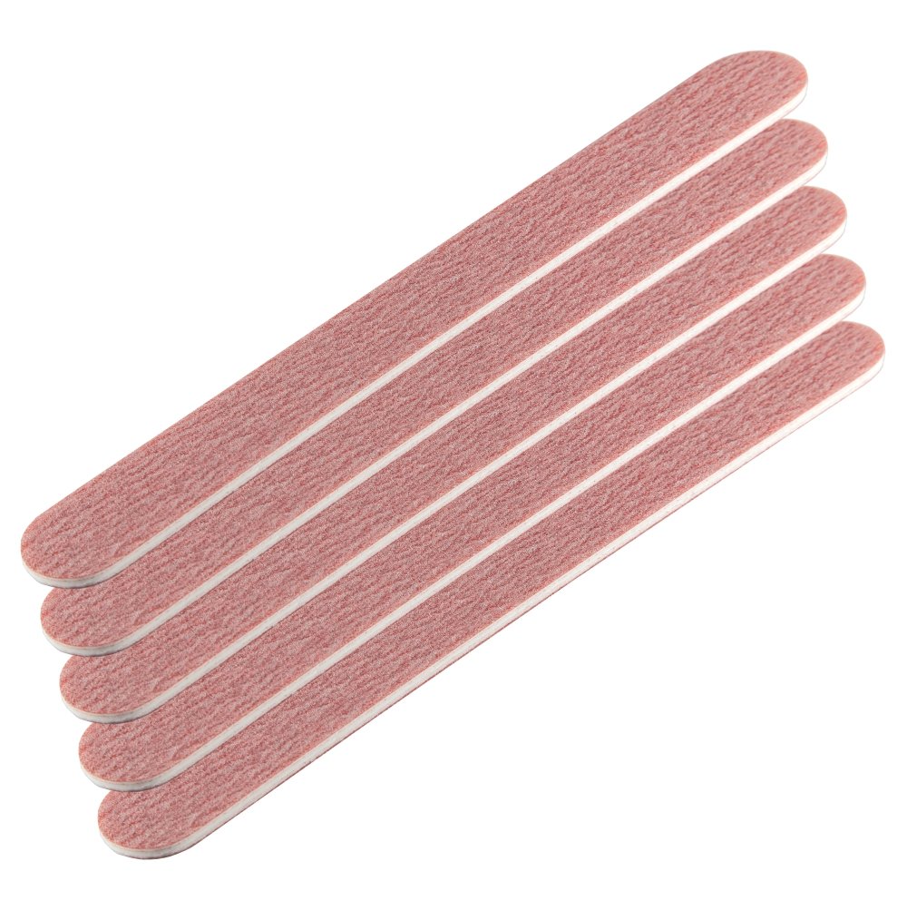 HQ High-Tech Zebrafeile Red Dream 120/120 – 5 Stück, Selbstschärfend Für Naturnägel, Gel, Acryl
