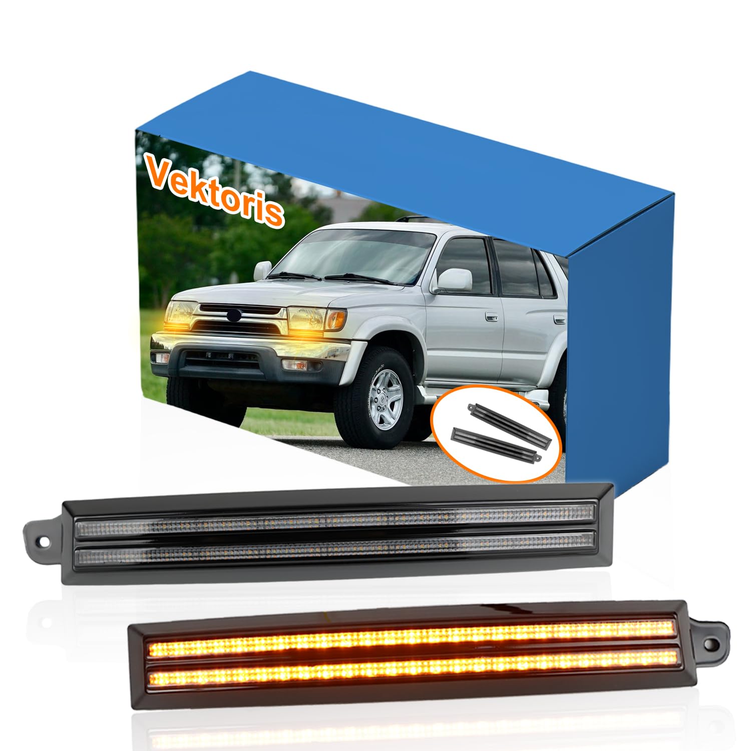 Amazon.com: Vektoris LED Front Bumper Headlight Side Marker Light