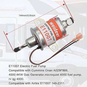 Amazon.com: weideer E11007 Electric Fuel Pump Replacement