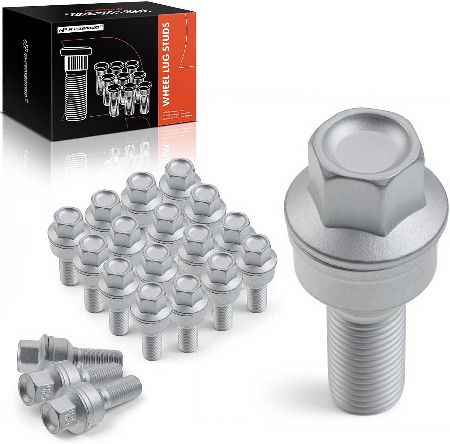 A-Premium M14-1.50 Wheel Studs Compatible with Audi