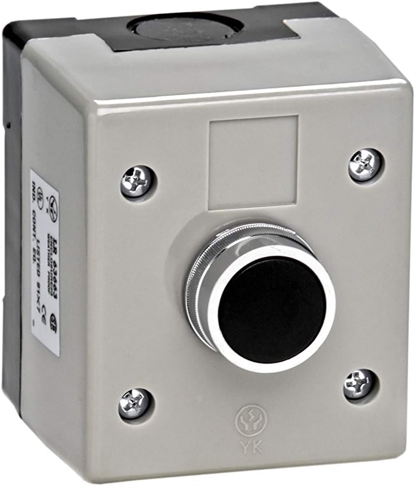 MMTC 1BXT NEMA 4 Exterior One Button Control (non-metallic) Surface Mount Control Station Double Pole Contacts